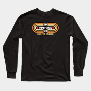 Vintage 1975 | Retro Video Game Style Long Sleeve T-Shirt